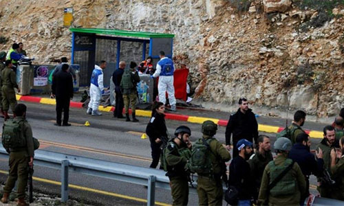 el lugar del tiroteo en Ramala